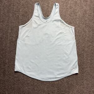 Nike Dri Fit Running Tank Top Womens XL Blue Racerback Sleeveless Athletic
